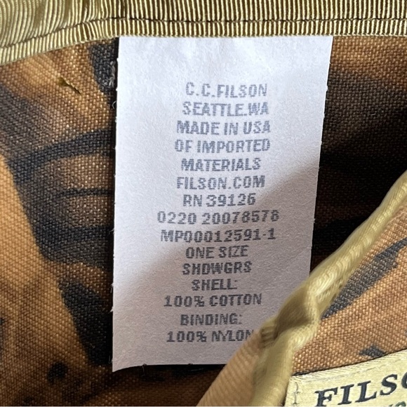 Filson Smokejumper Wallet 20078578 Made In USA Shadow Grass Mossy Oak Oil Wax - Picture 4 of 5